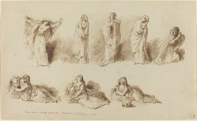 The Attitudes of Lady Hamilton by Pietro Antonio Novelli