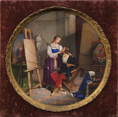 Raphael and the Fornarina by Pietro Bagatti Valsecchi