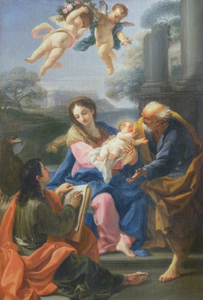 The Holy Family with the Artist by Pietro De Pietri