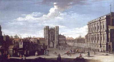 Old Whitehall and Privy Gardens by Pietro Fabris