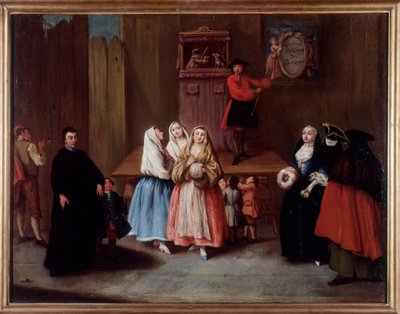 A puppet show in Venice by Pietro Longhi