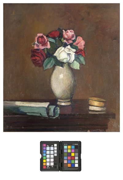 Vase of Roses, 1931 by Pietro Marussig