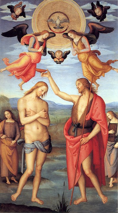 Baptism of Christ by Pietro Perugino