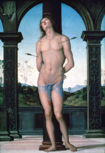 St Sebastian by Pietro Perugino