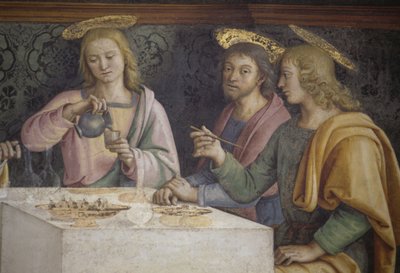 The Last Supper (detail) by Pietro Perugino