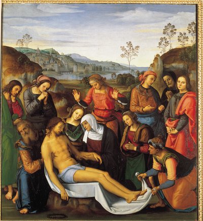 Tomb or Deploration of Christ by Pietro Perugino