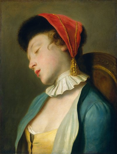 A Sleeping Girl, 1760-1762 by Pietro Antonio Rotari