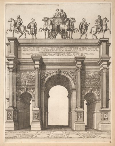 Arch of Septimius Severus in Rome by Pietro Sante Bartoli