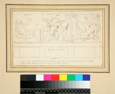 A Wall with Three Panels by Pietro Santi Bartoli