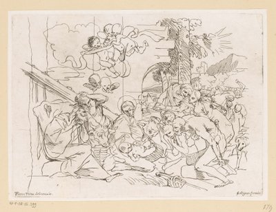 Adoration of the Shepherds by Pietro Testa