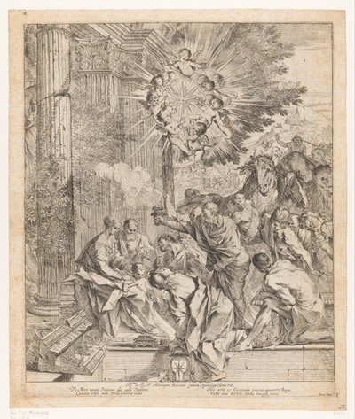 Adoration of the Magi by Pietro Testa