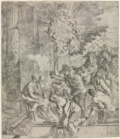 Adoration of the Magi by Pietro Testa