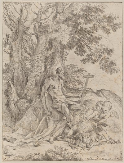 Saint Jerome by Pietro Testa