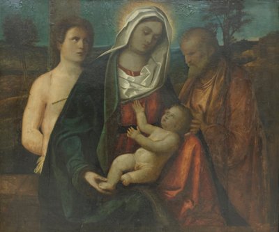 Holy Family with St Sebastian by Pietro degli Ingannati