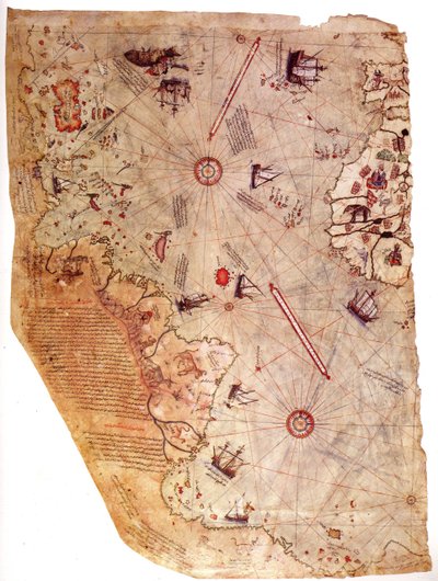 The Piri Reis World Map, 1513 by Piri Reis