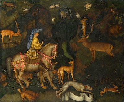 The Vision of Saint Eustace by Antonio Pisanello