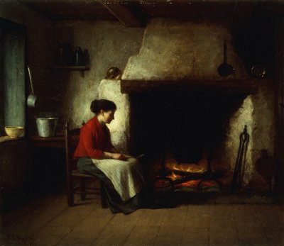 By the Hearth, 1881 by Platt Powell Ryder