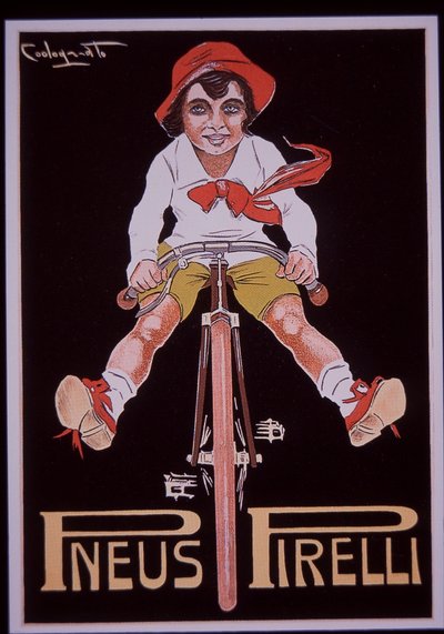 Pirelli bicycle advert by Plinio Codognato