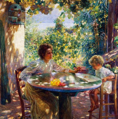 Early Reading by Plinio Nomellini