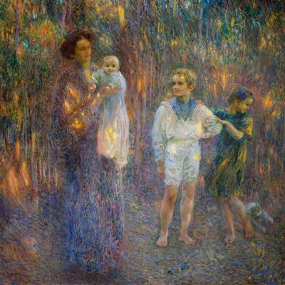 Younger sister by Plinio Nomellini