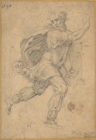 Fleeing Barbarian by Polidoro da Caravaggio