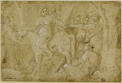 Flight of Clelia by Polidoro da Caravaggio