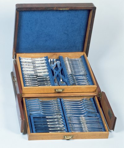 Set of seafood cutlery by Polish School