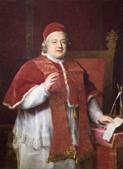 Portrait of Pope Clement XIII by Pompeo Girolamo Batoni
