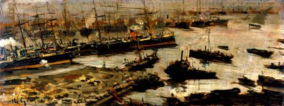Port of Genoa by Pompeo Mariani