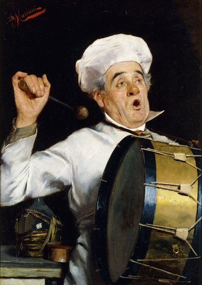 Calling for Dinner by Pompeo Massani
