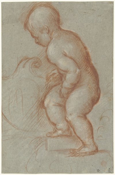 Putto with a Coat of Arms by Pordenone (attributed to)