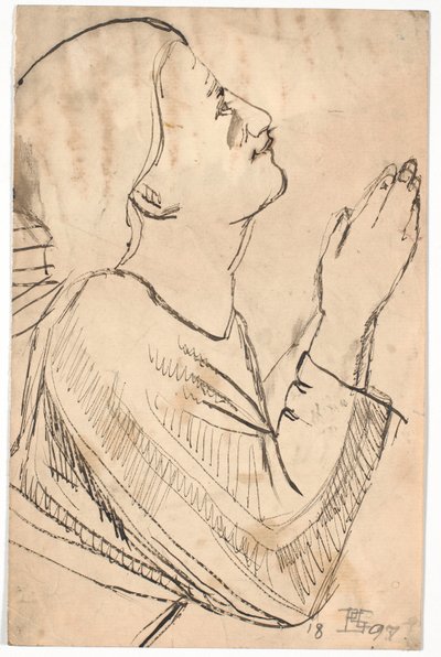 Praying angel by Poul S. Christiansen
