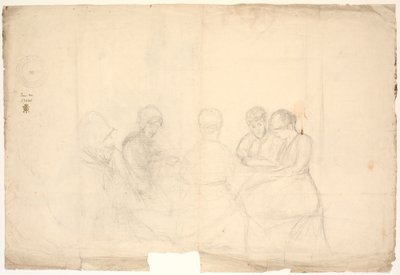 Group with Five Seated Figures by Poul S. Christiansen