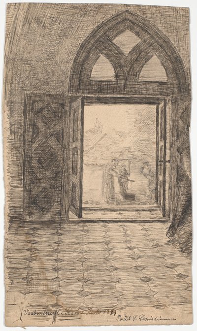 The porch in Karise Church by Poul S. Christiansen
