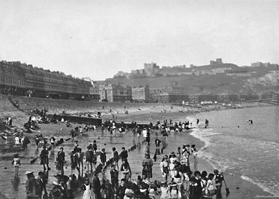 Dover: The Castle and Beach by Poulton and Co
