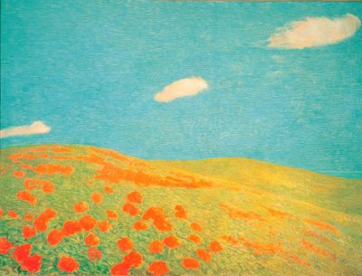 Hills of Liguria by Previati Gaetano