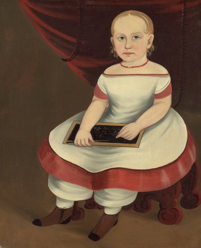 Little Girl with Slate by Prior Hamblin School