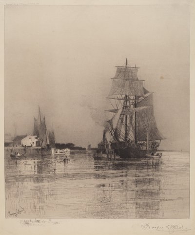 In Low Tide by Prosper Louis Senat
