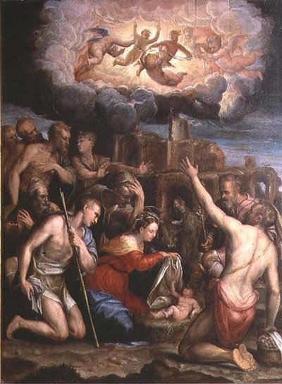 Adoration of the Shepherds by Prospero Fontana
