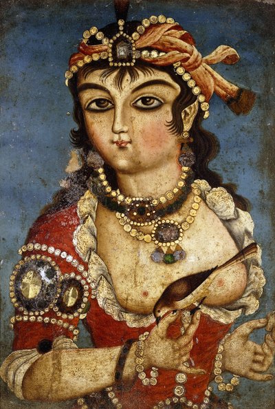 A Courtesan, c. 1830 by Qajar School