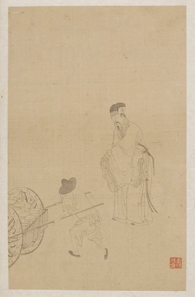 Figures by Qing Dynasty Chinese School