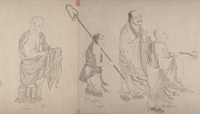 The Sixteen Luohans by Qiu Ying