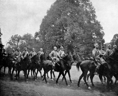 Danish Hussars at Bernsdorff, 1908 by Queen Alexandra