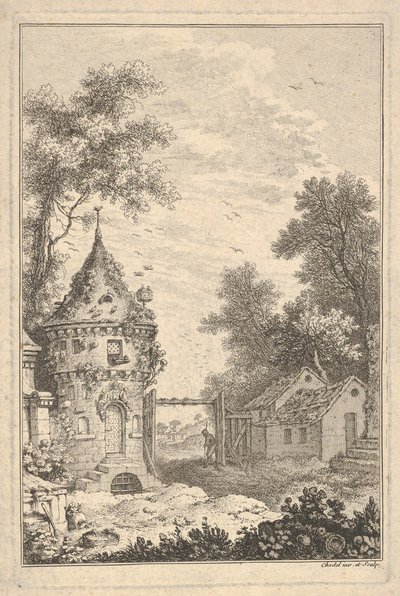 Garden Scene by Quentin Pierre Chedel