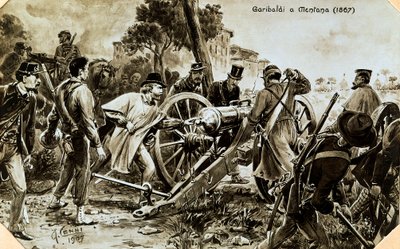 Garibaldi at Mentana by Quinto Cenni