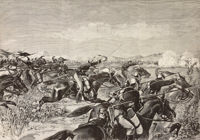 Savoy Cavalry Regiment Charging, September 10 by Quinto Cenni