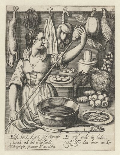 The Kitchen Maid by Quirin Boel (possibly)