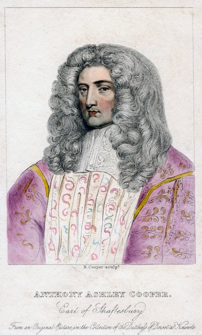 Anthony Ashley-Cooper, Earl of Shaftesbury by R. Cooper
