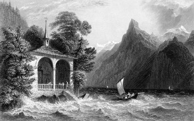 Tells Chapel, Lake Uri, Switzerland by R. Wallis