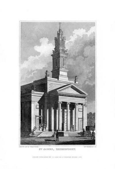 St James, Bermondsey, Surrey by R. Winkles